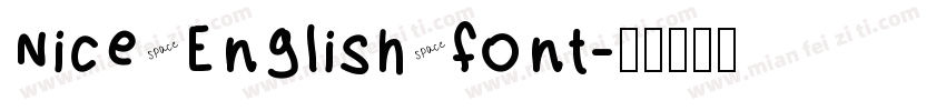 Nice English font字体转换